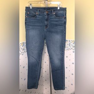 WORN ONLY 3 TIMES!!! Level 99 High Waisted Skinny Denim Blue Jeans Sz. 14/32